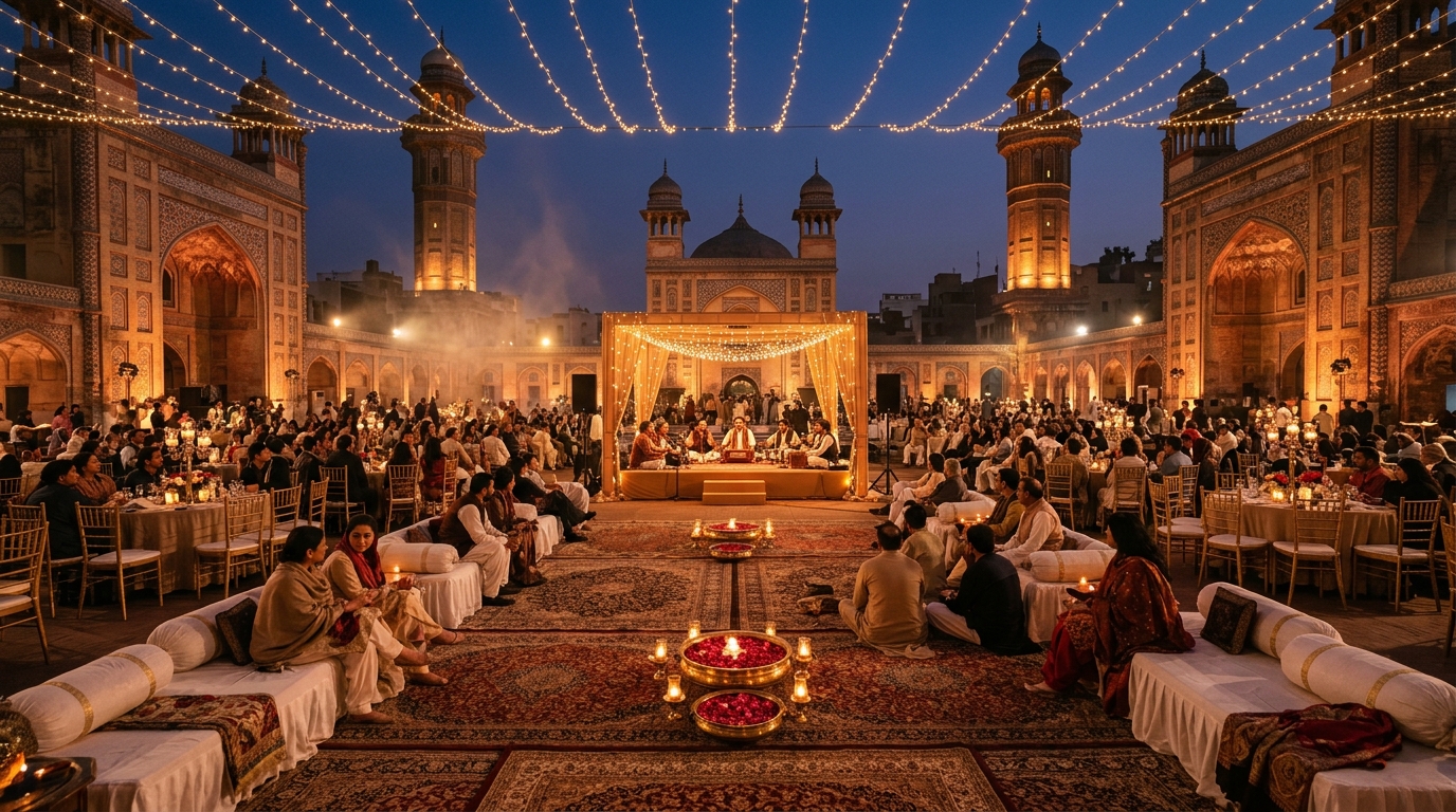 500 to 700 Guest Grand Sufi Mehfil Layout